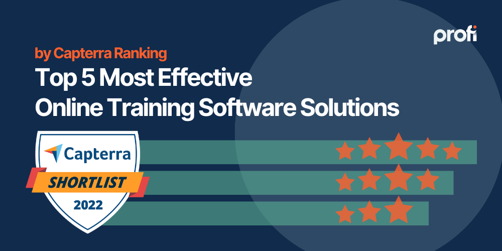 Top 5 Capterra ranked online training software solutions for employee training