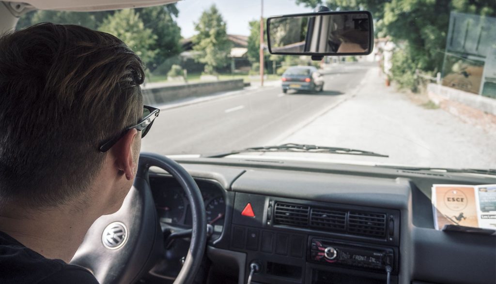 Stephan and Simon on a road trip