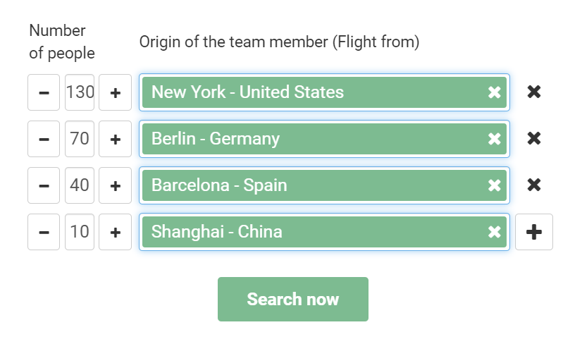 Location Finder - search flights