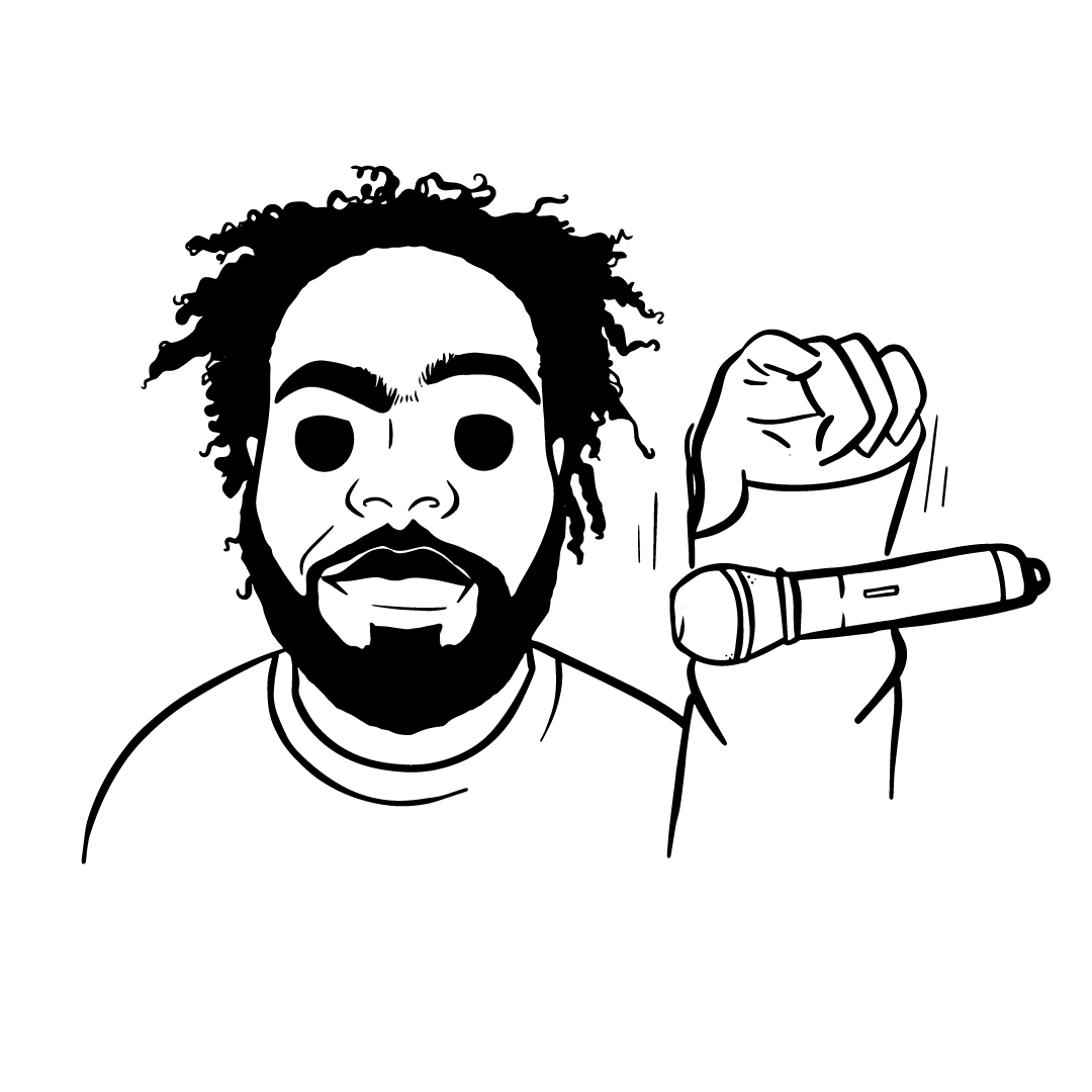 Illustration of Clarence Alston