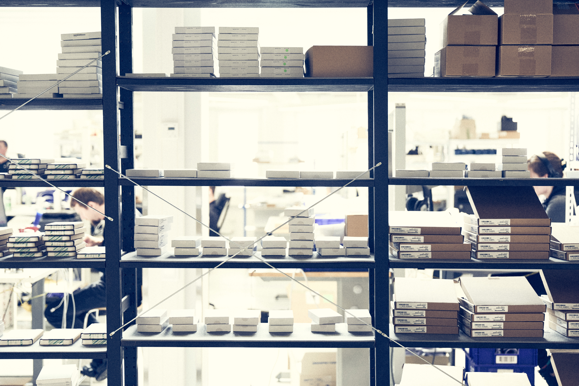 Organized parts and products at a repair shop. You need a system and a software tool that gives you the ability to locate parts and products instantly.