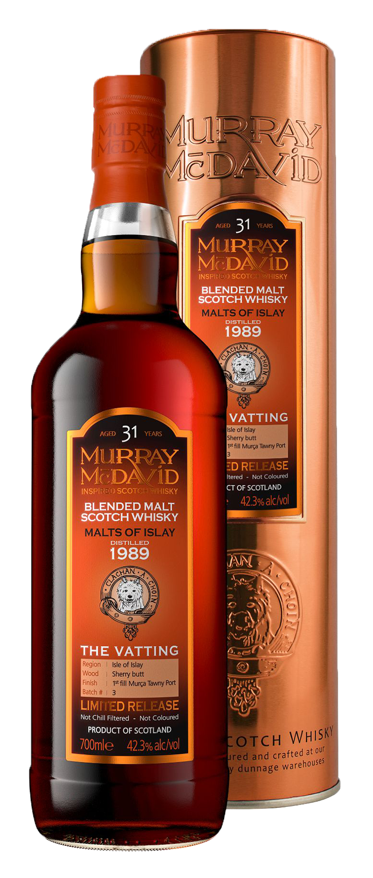 MURRAY MCDAVID THE VATTING MALTS OF ISLAY 1989 - 31YO