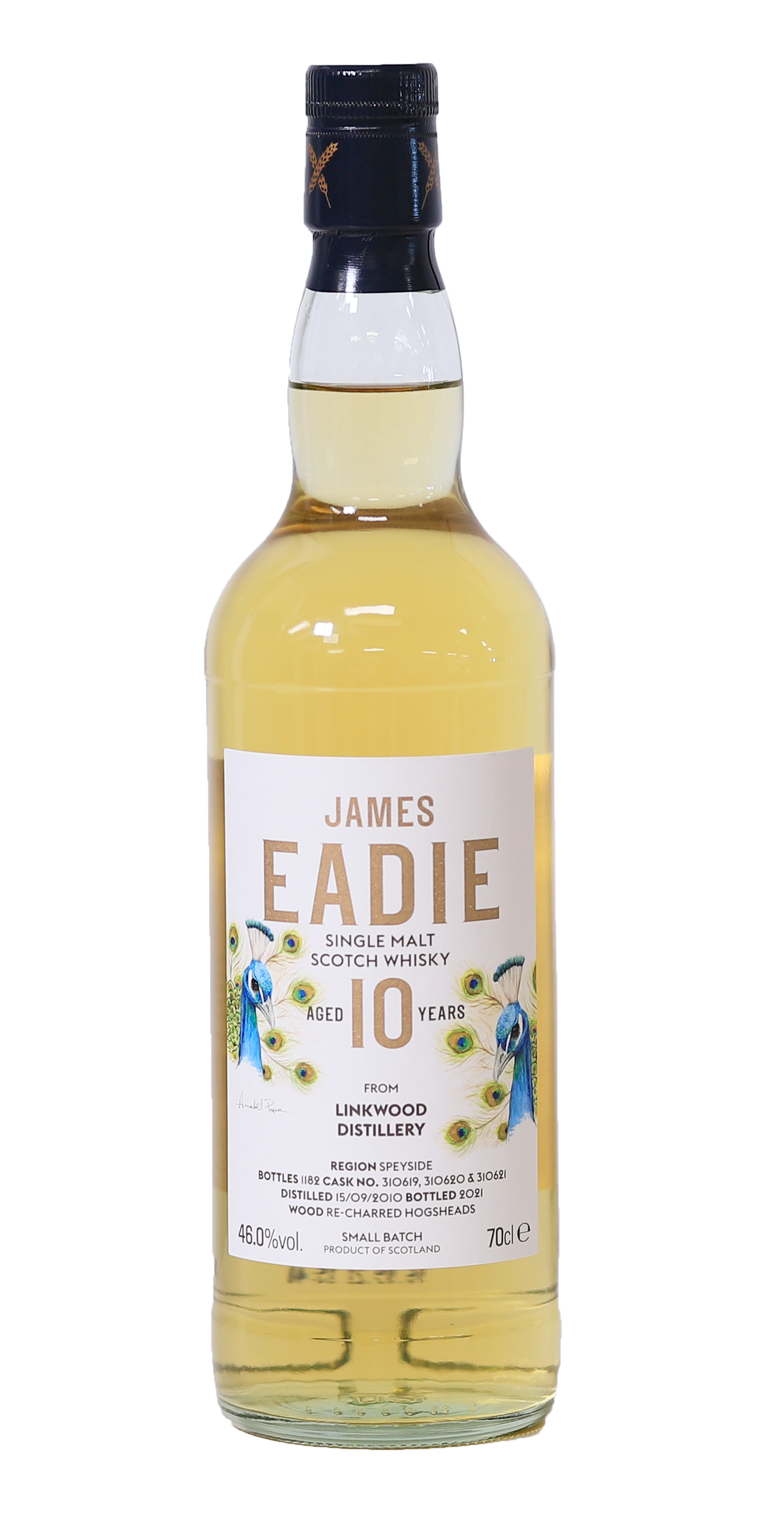 James Eadie Small Batch Linkwood 2010 - 10 YO - The Peacock