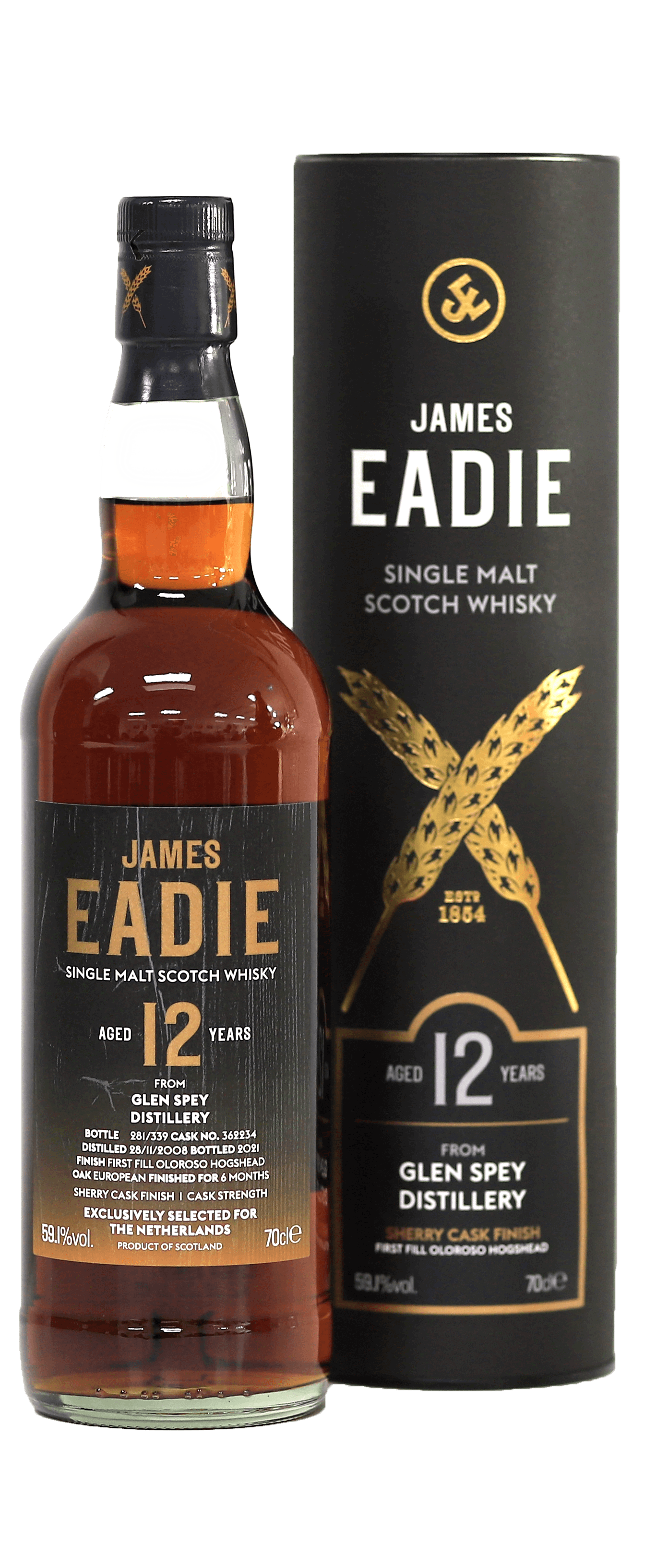 James Eadie - Glen Spey 2008 - 12 YO - High Spirits Exclusive