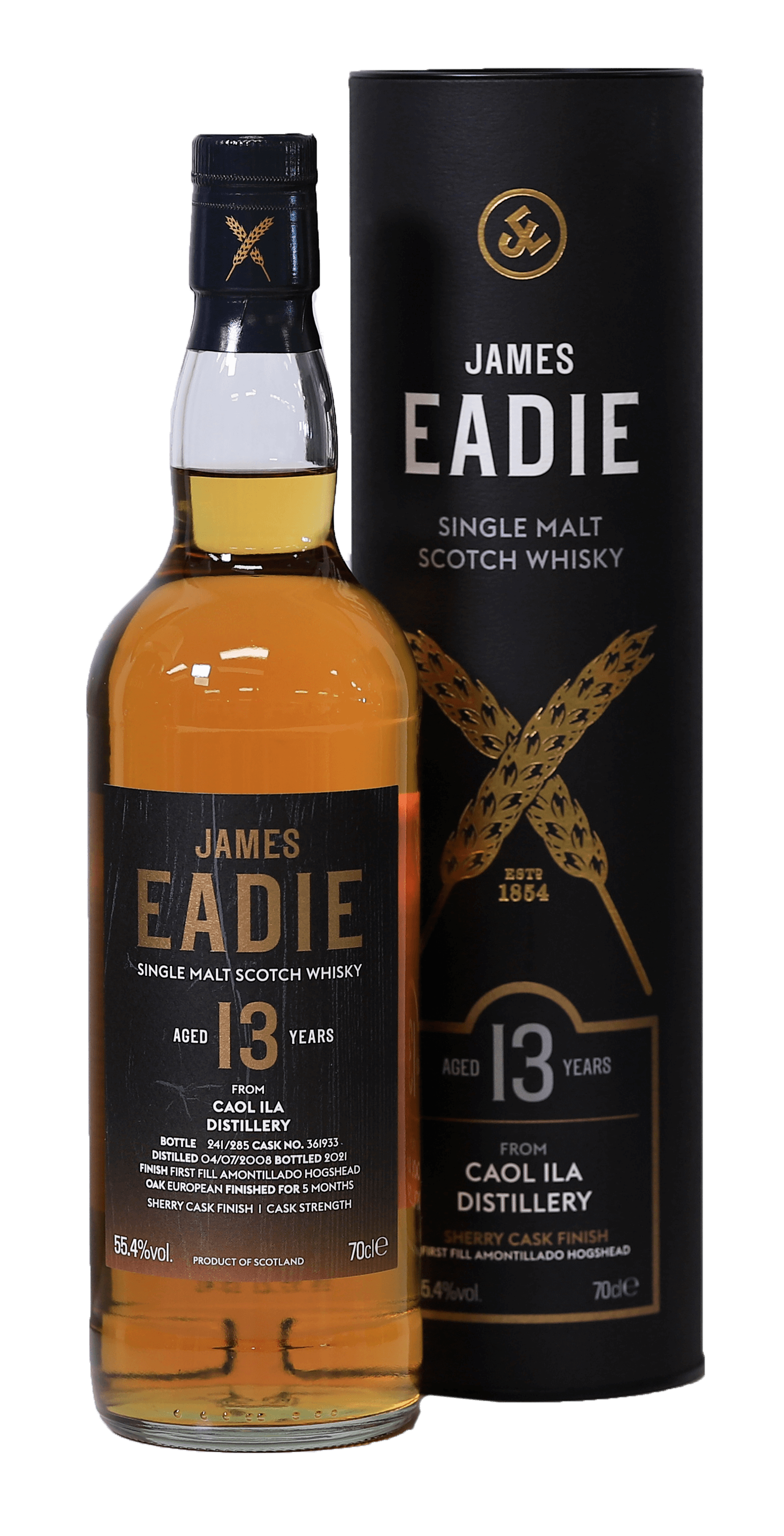James Eadie Cask Finish Caol Ila 2008 - 13 YO