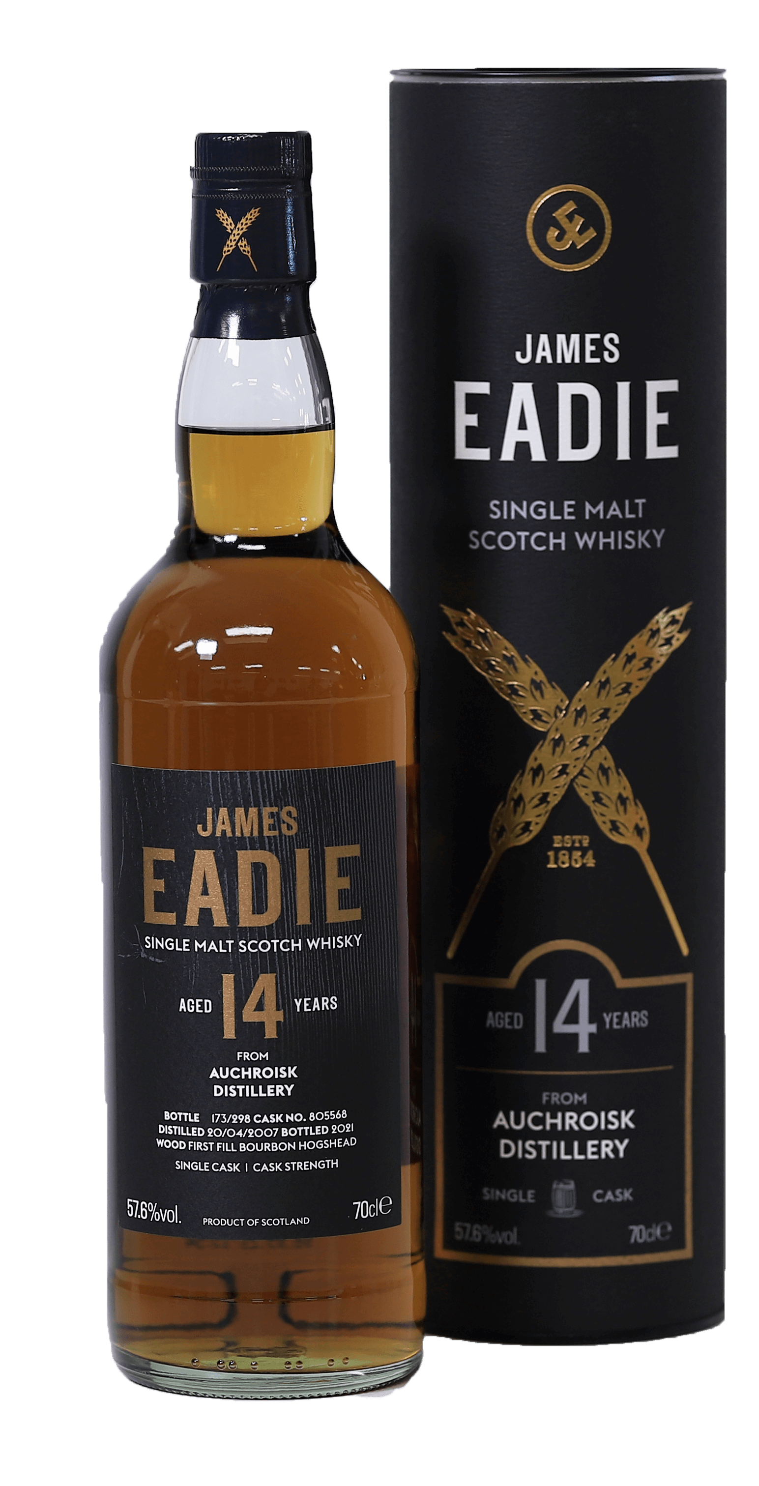 James Eadie Single Cask Auchroisk 2007 - 14 YO