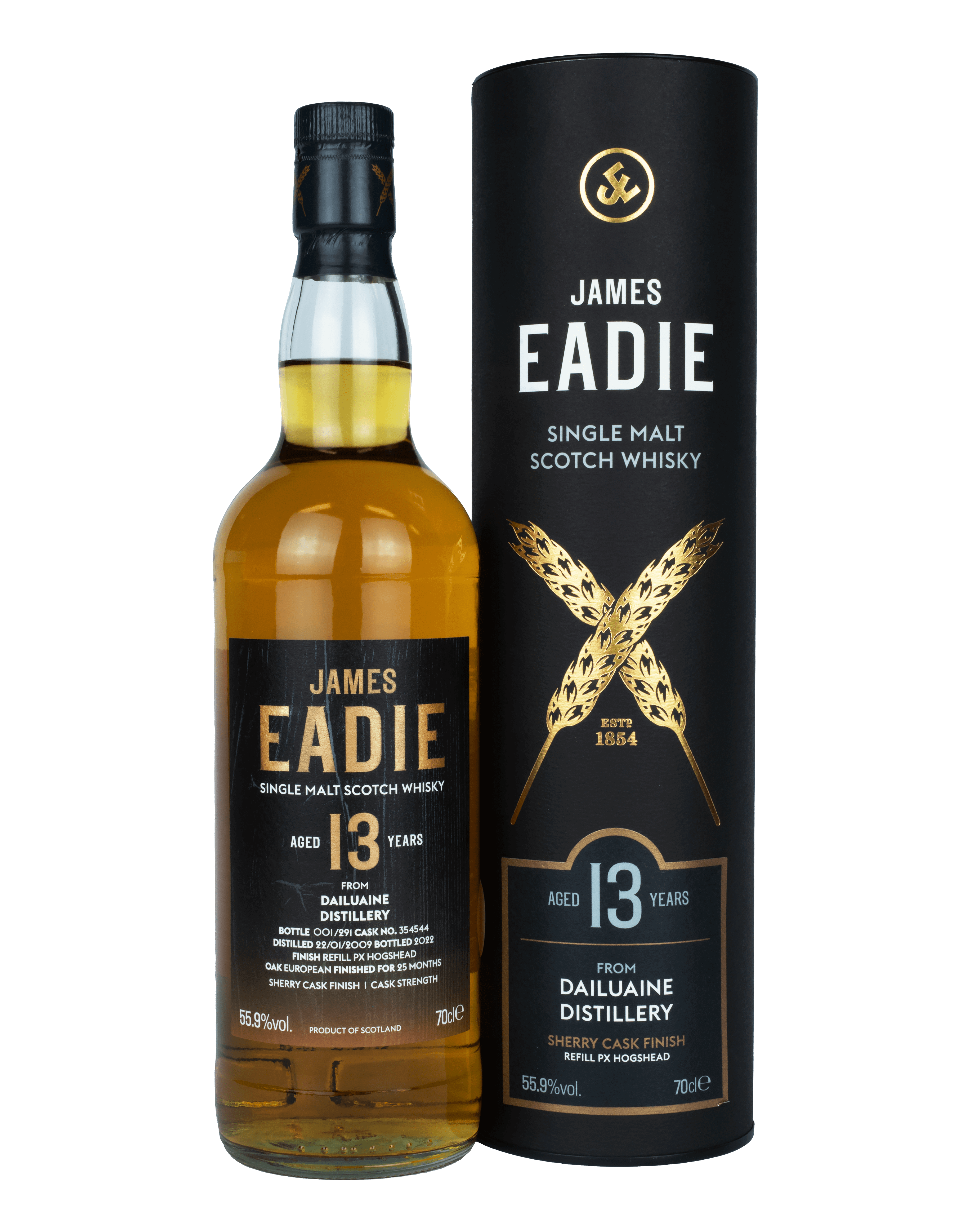 James Eadie - Cask Finish - Dailuaine 2009 PX Hogshead - 13 YO - 55,9%
