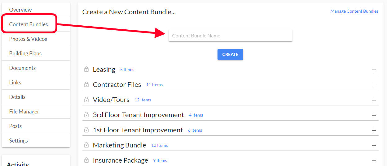Create Content Bundles for Each Team or Type of Data