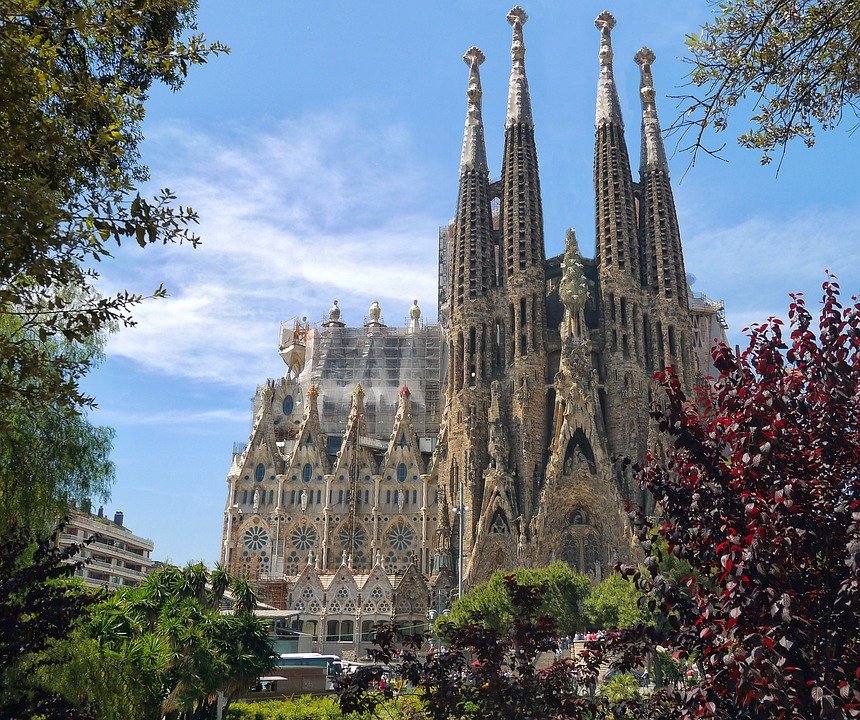Sagrada Familia, Cathedral, Architecture, Monument