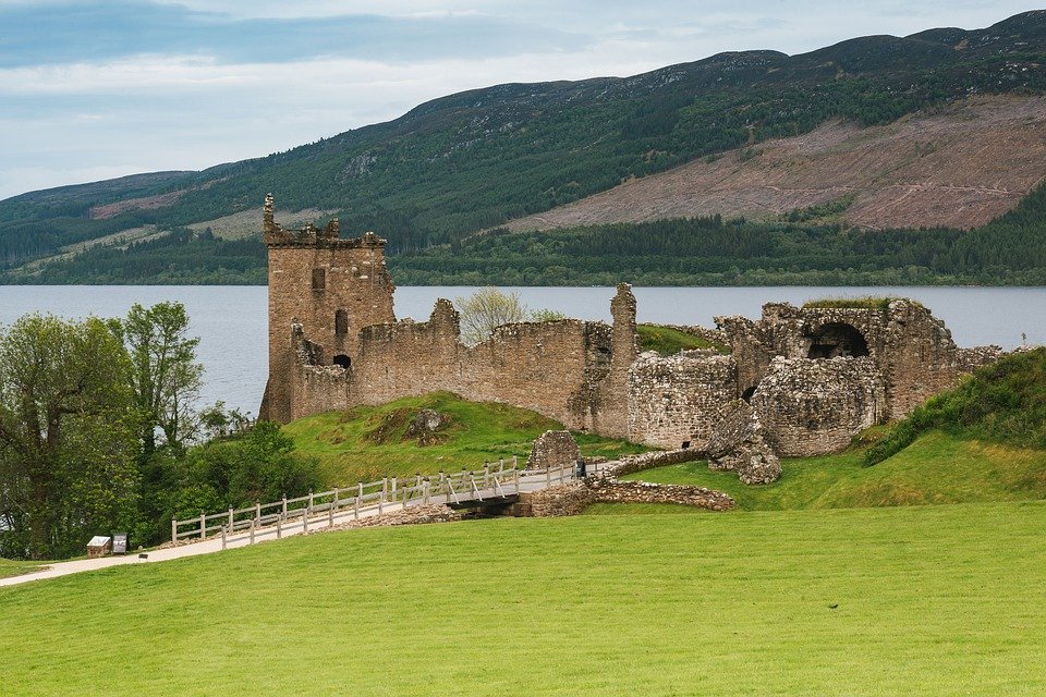Urquhart Castle, Castle, Scotland, Scottish, Rom, Lake