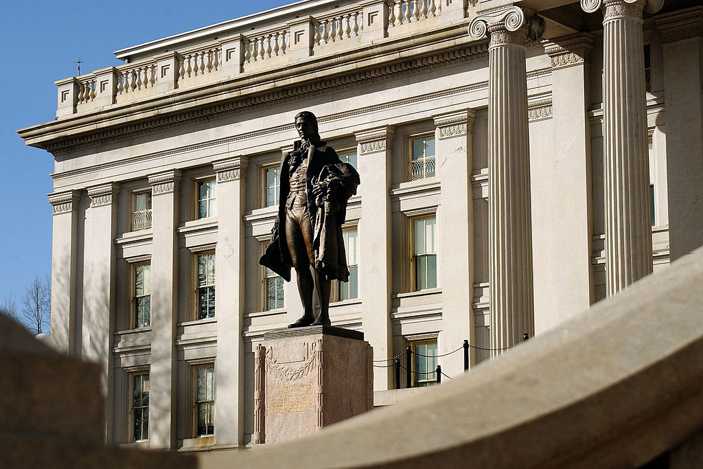 Statue of Alexander Hamilton by Karen Nutini (source)