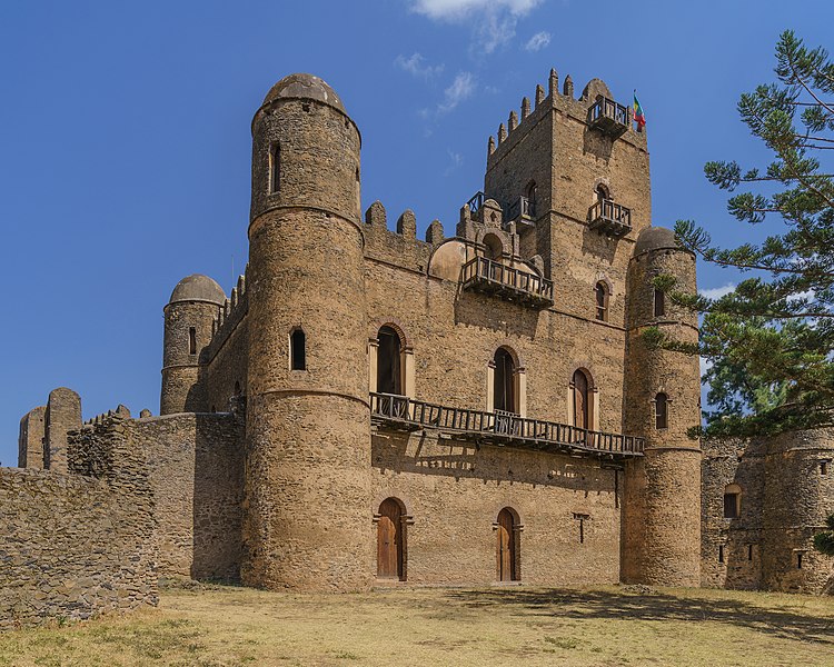Fasilides' castle in Fasil Ghebbi, Gondar