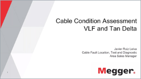 webinar megger cable condition