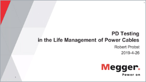 webinar megger pd test