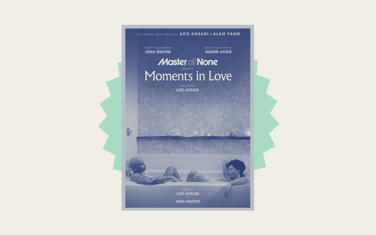 Banner de Master Of None: infertilidade, solidão e o poder das histórias. Na imagem, as personagens Denise e Alicia tomam banho de banheira