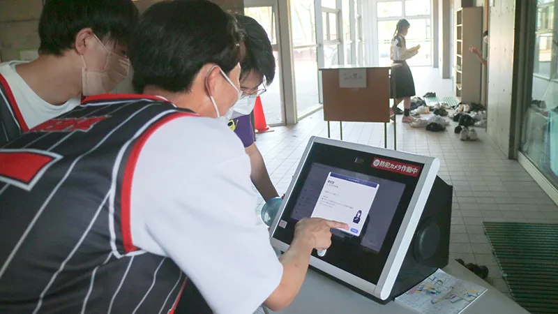 文化祭の案内を担当したイメージ