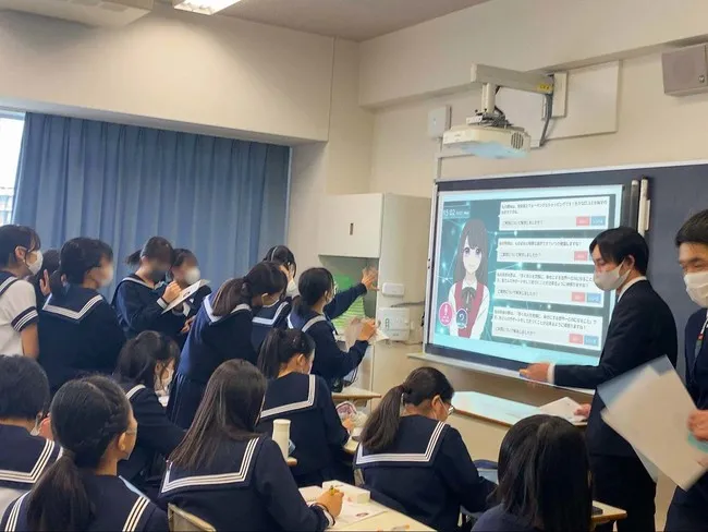 AIさくらさんと会話を楽しむ様子