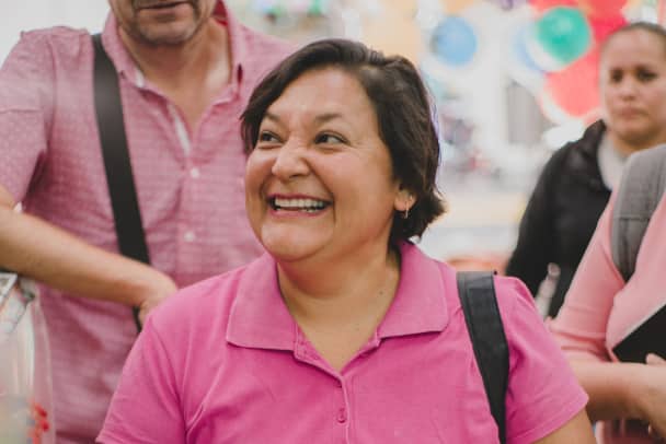 Mujer sonriendo