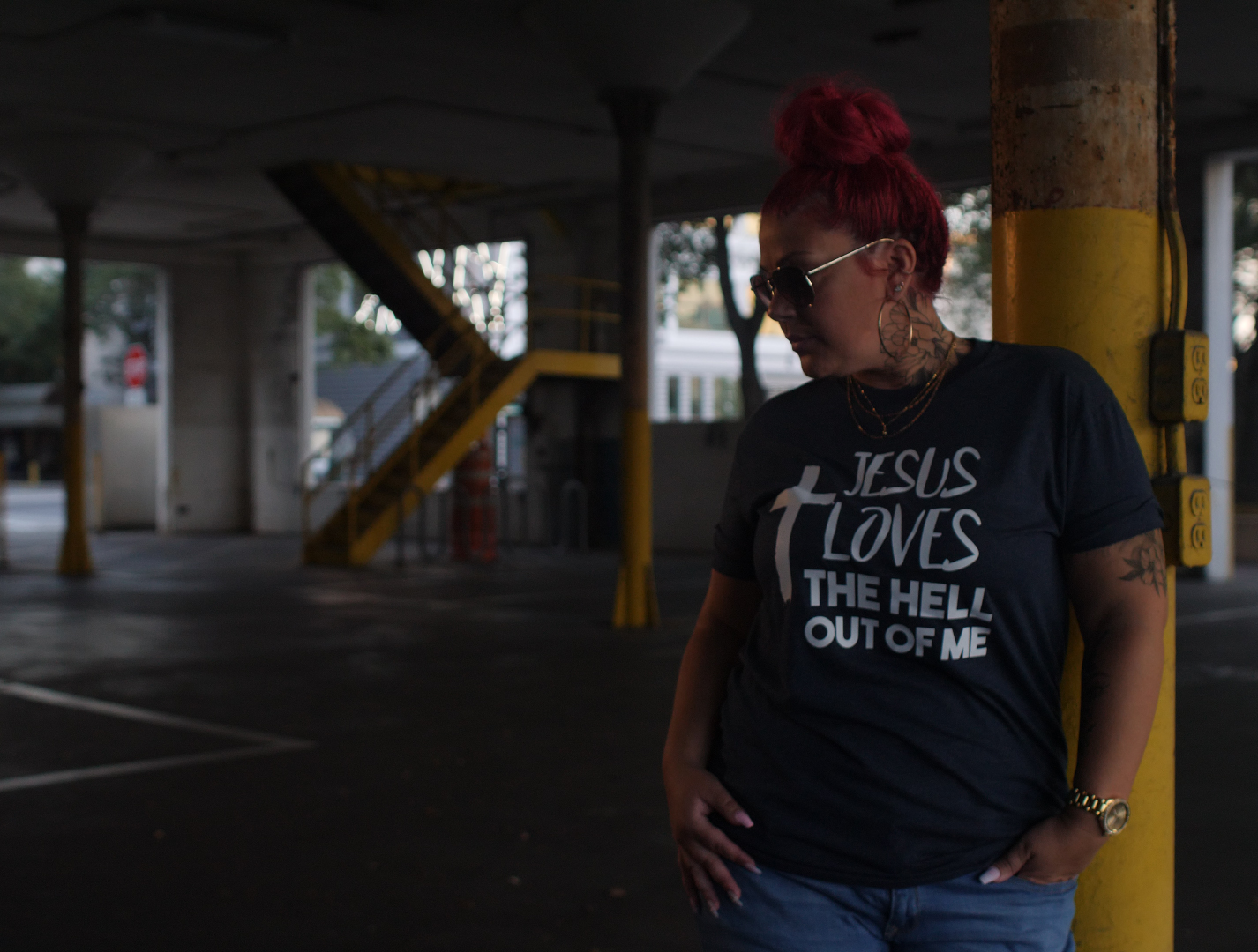 jesus loves the hell out of me shirt