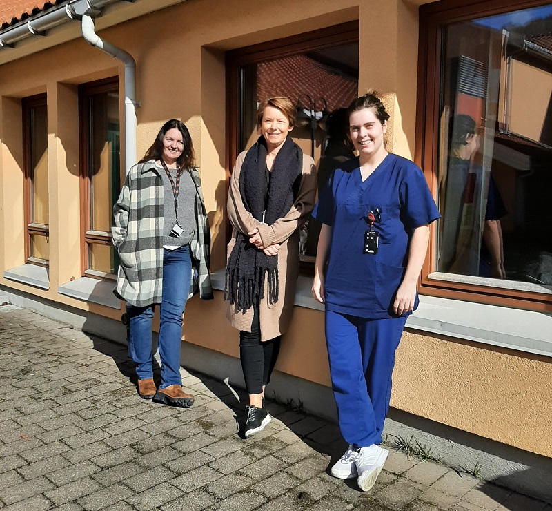 Superbrukerne Nina Grannes, Marianne Gjesdal, og Anette Stangeland fra Ålgård bo- og aktivitetssenter – bofelleskap i Gjesdal.