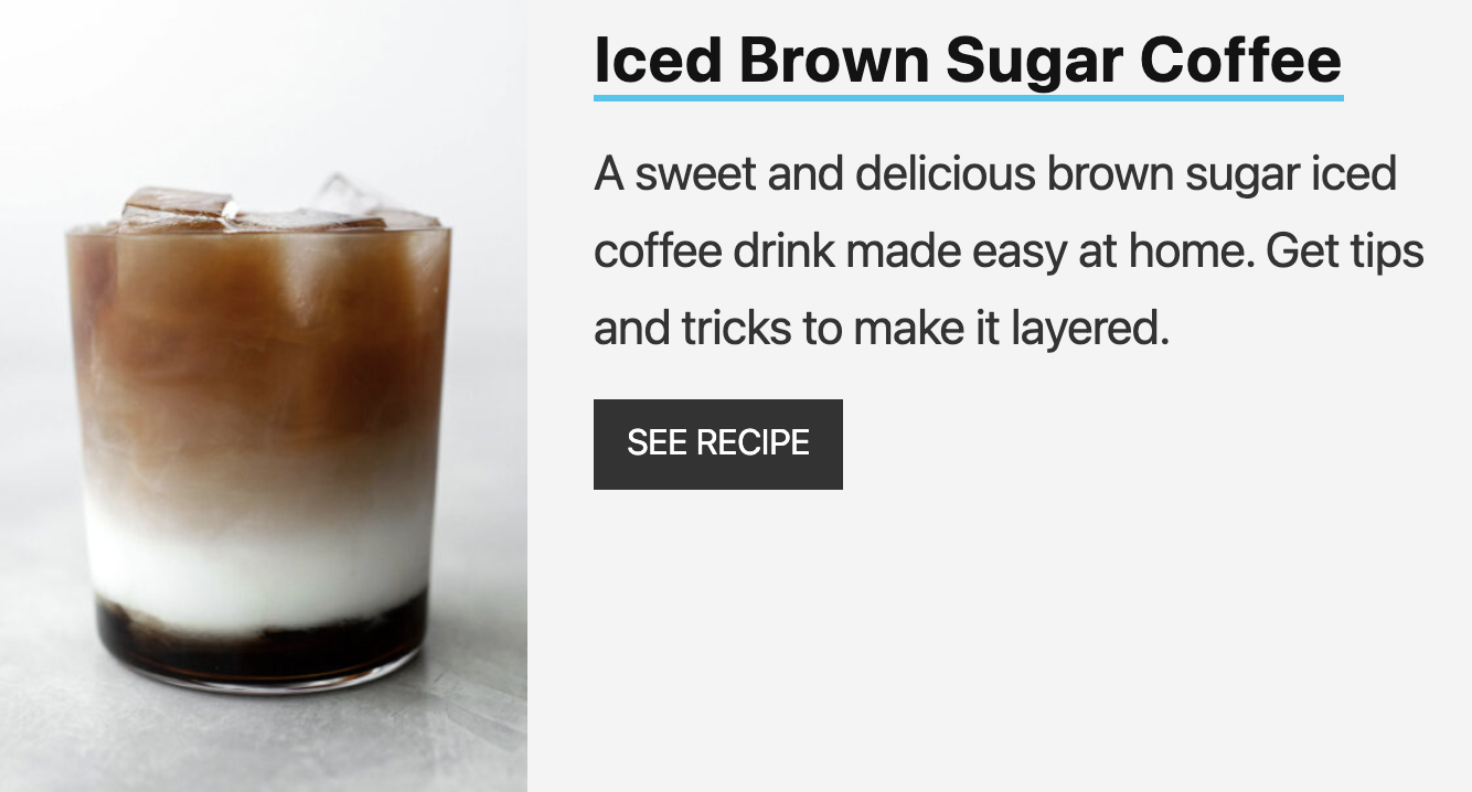 Brown Sugar Coffee Link