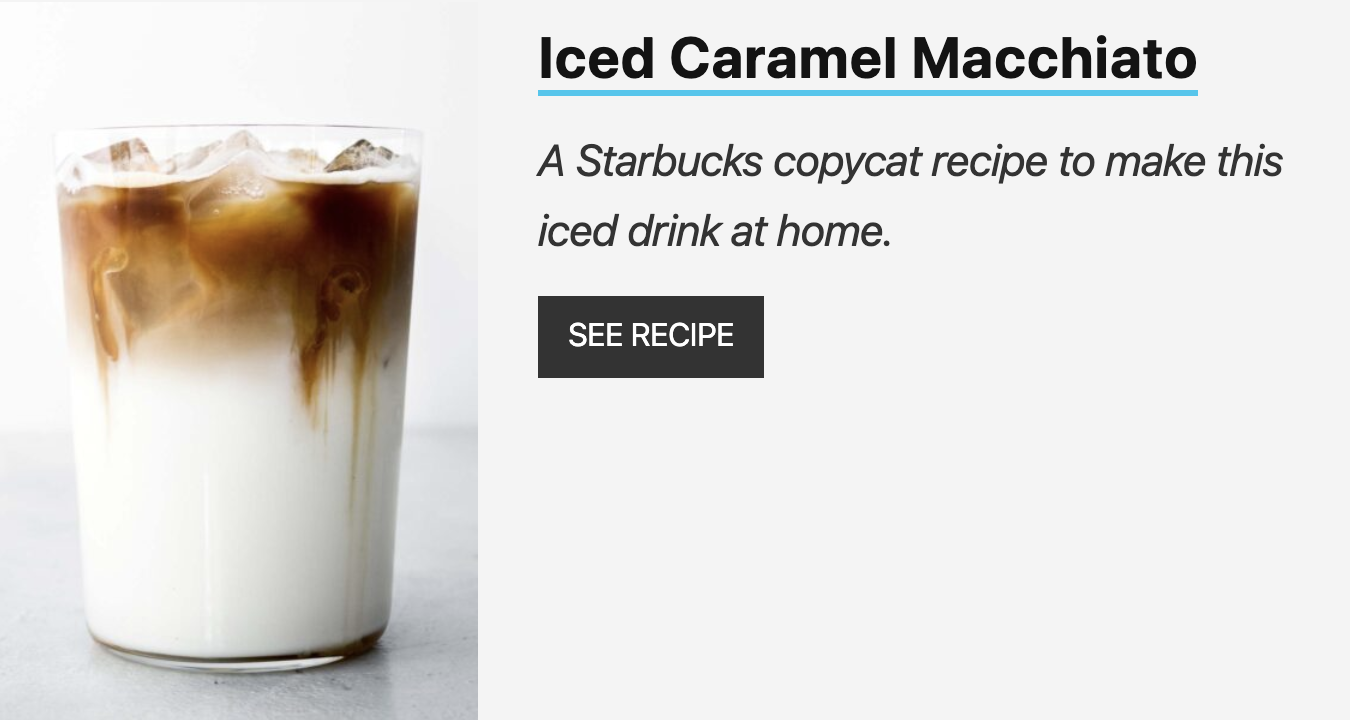 Iced Caramel Macchiato