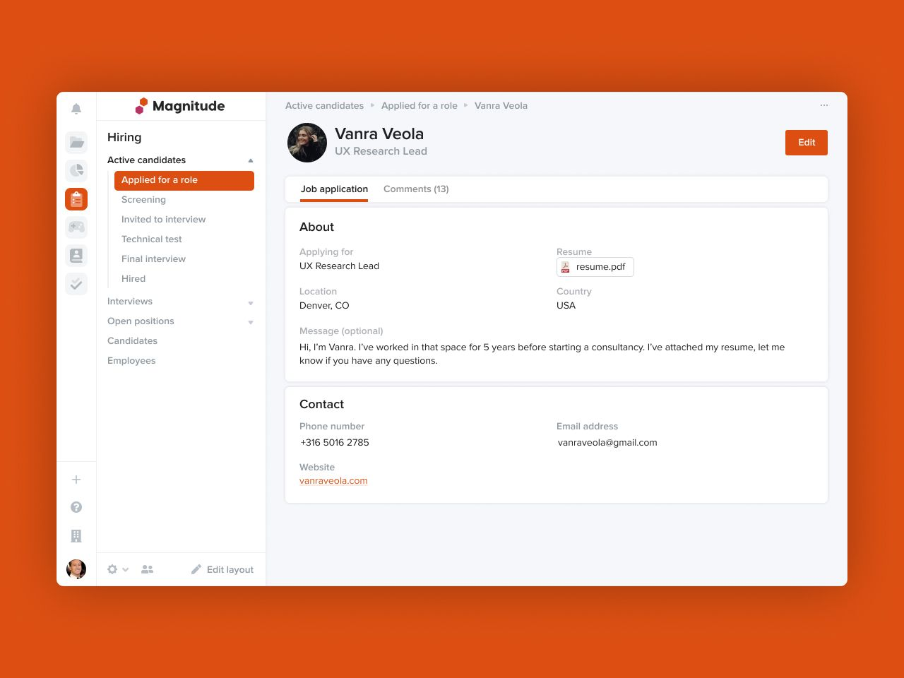 Stacker app example