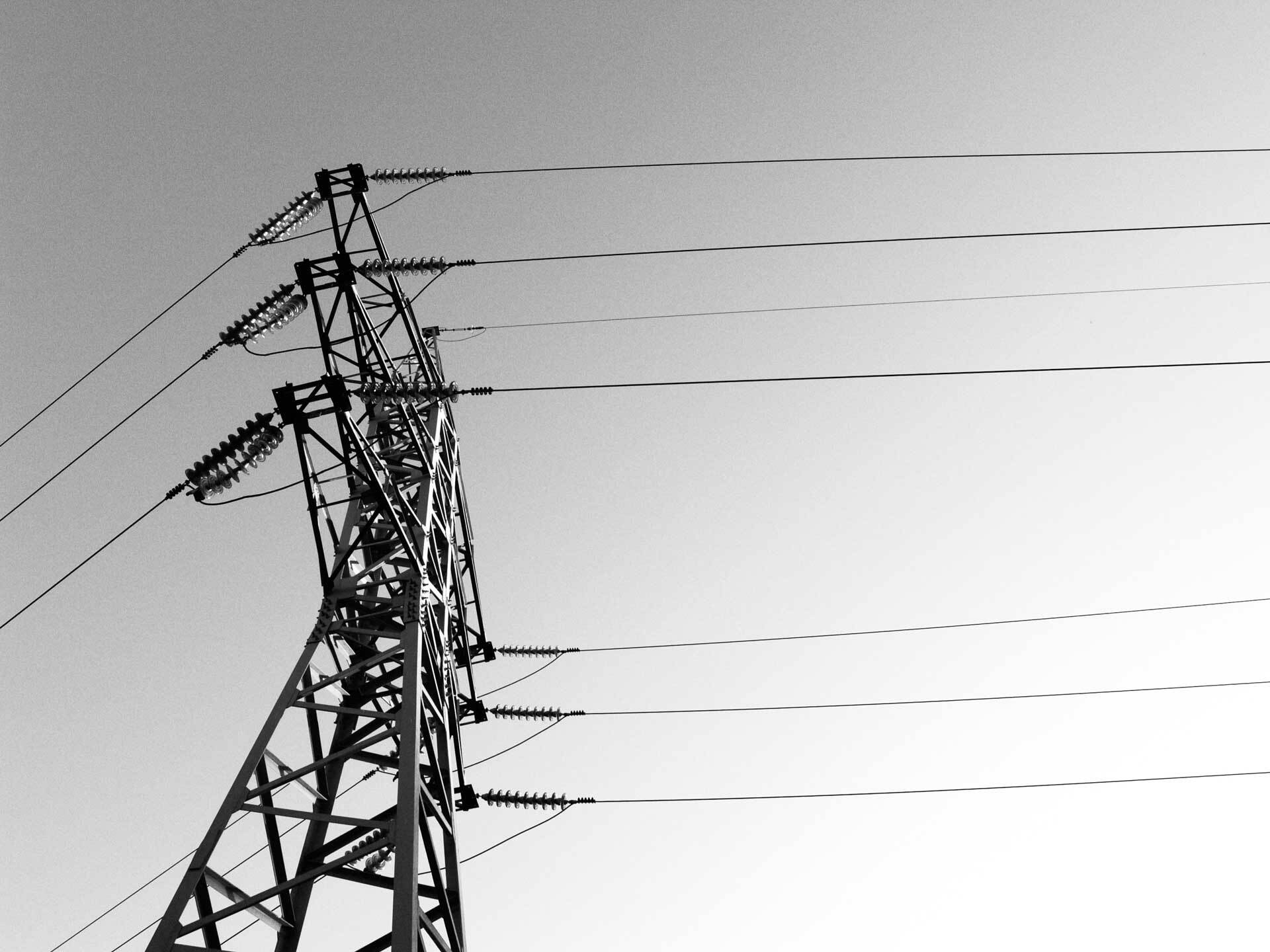 Abstract powerlines.