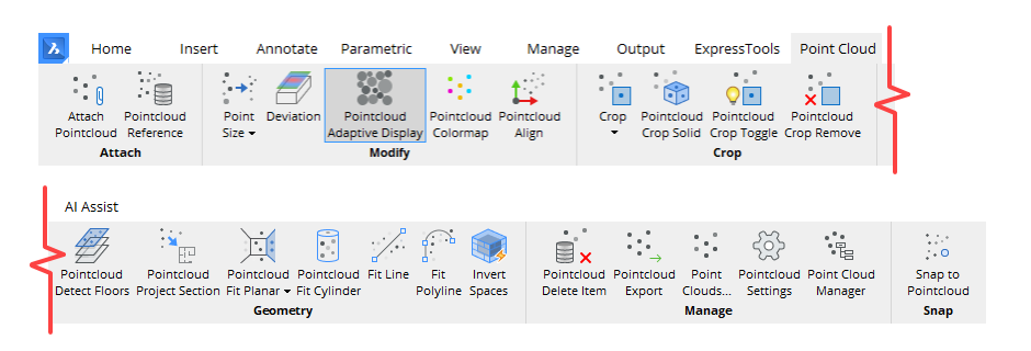 CAD Concepts: BricsCAD - Point Cloud Tools
