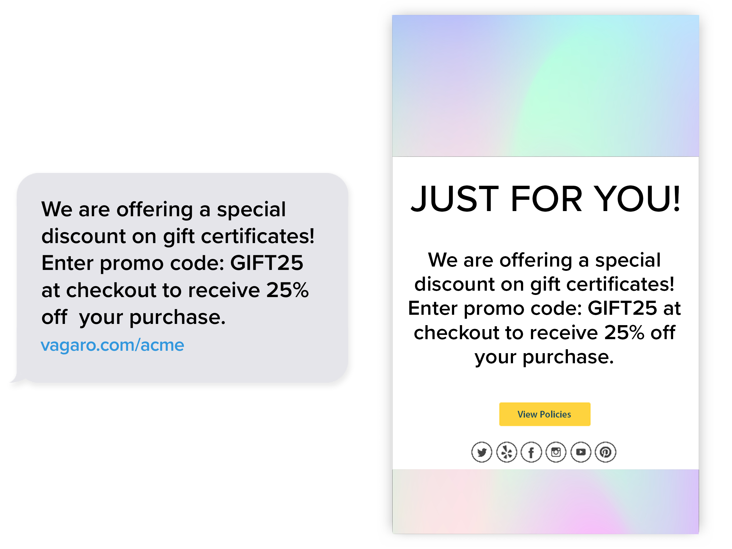 Personal Training Marketing Email and Text Message