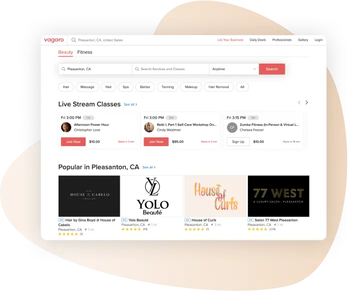 appointment calendar for salons and barbershops on computer and mobile device