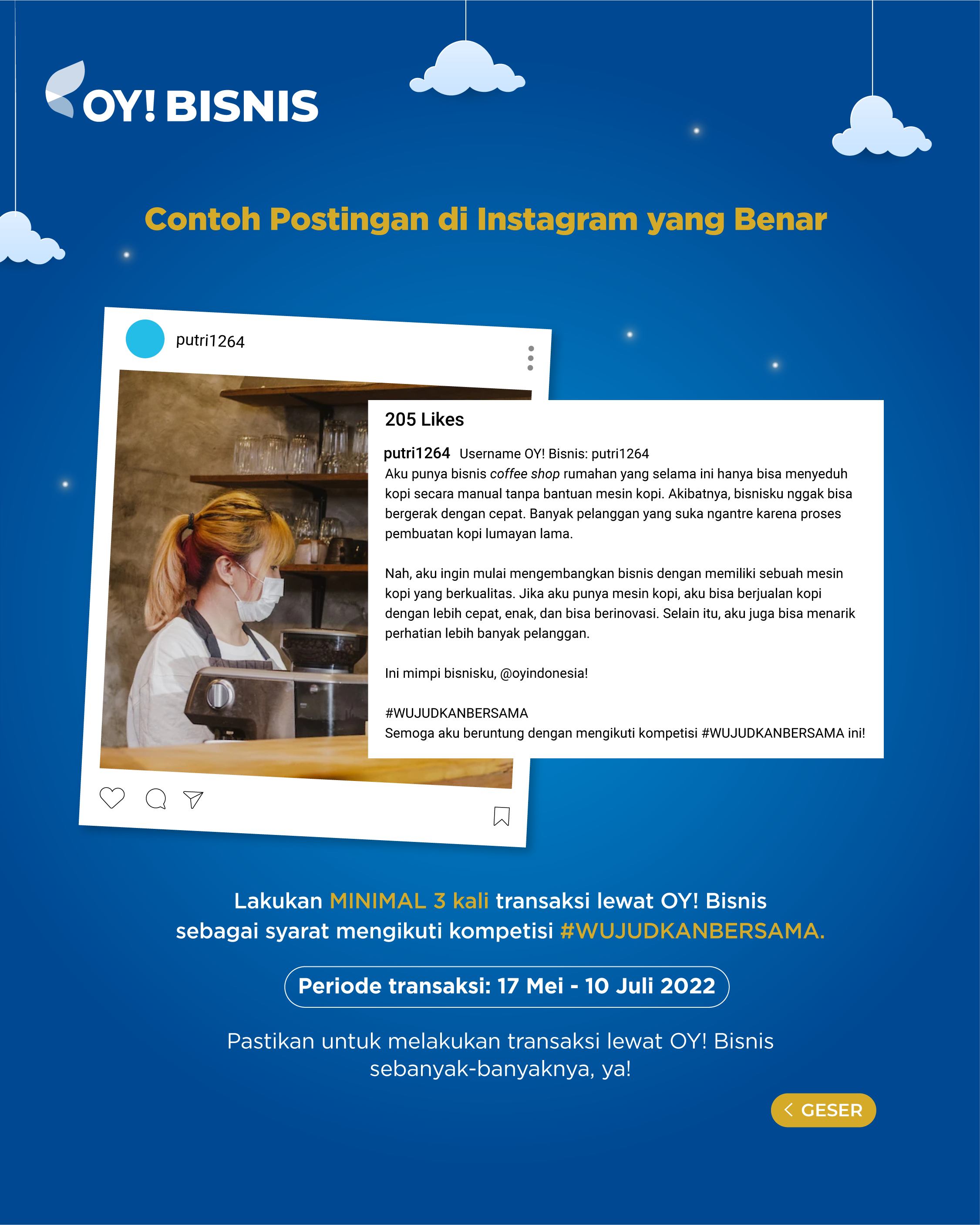 OY! Bisnis Wujudkan Mimpi Bersama
