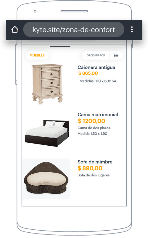 App para mueblerías | Kyte