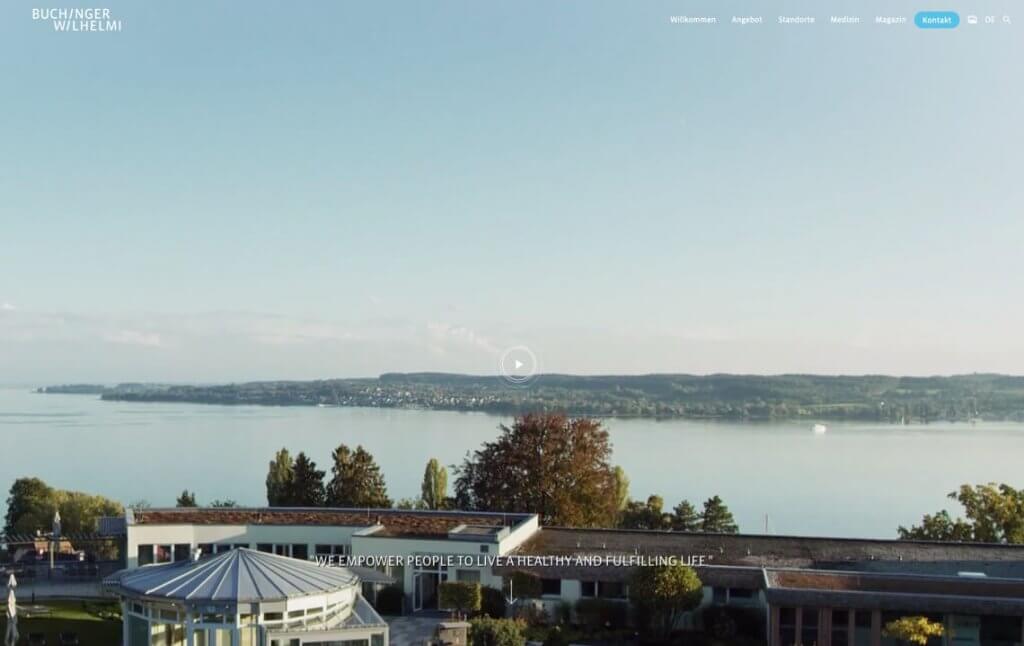 Screenshot der Website von Buchinger Wilhelmi
