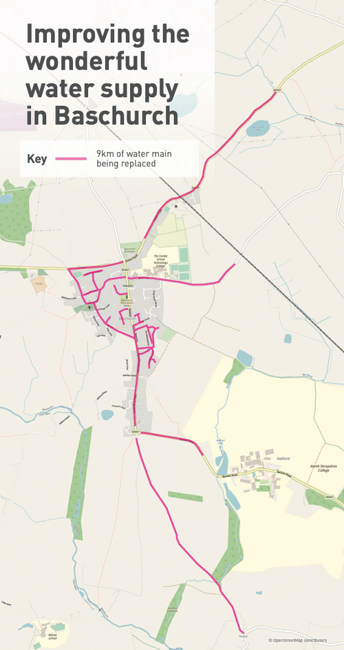 Severn Trent Water Baschurch Water Pipe Replacement