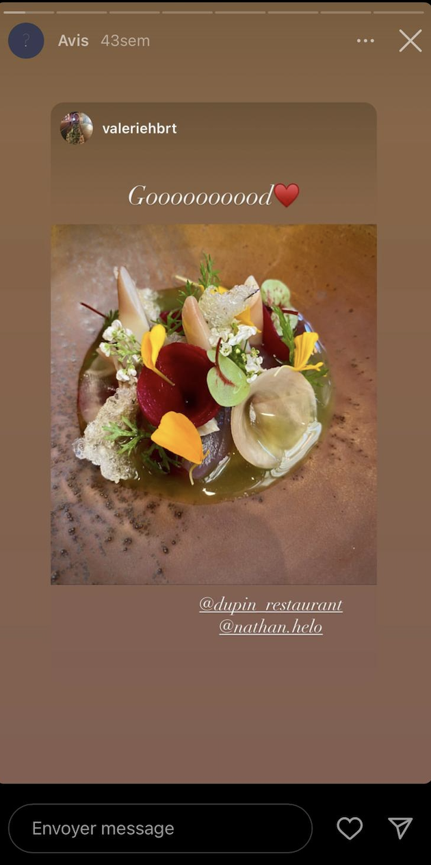 story instagram restaurant