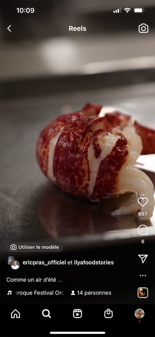 Reels instagram culinaire ilyafoodstories