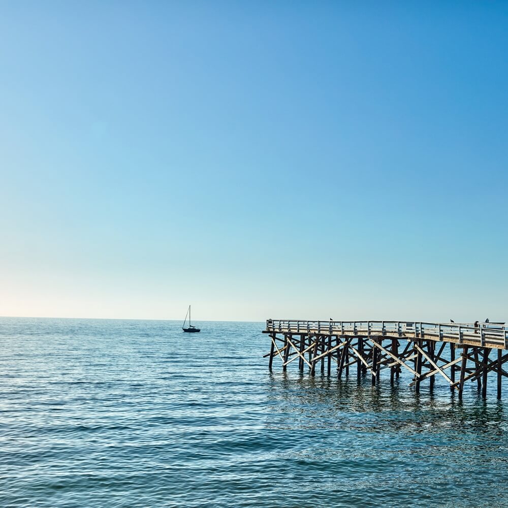 Photo of a beach pier