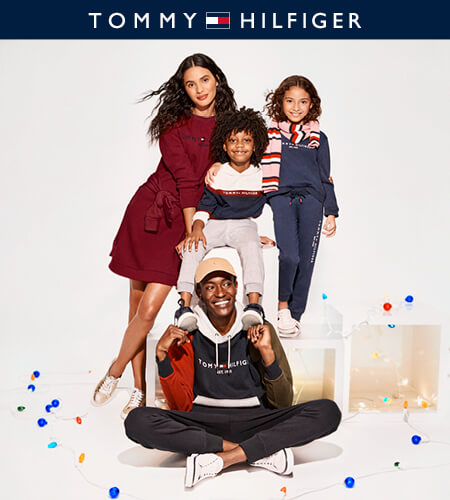 Family in Winter Tommy Hilfiger apparel