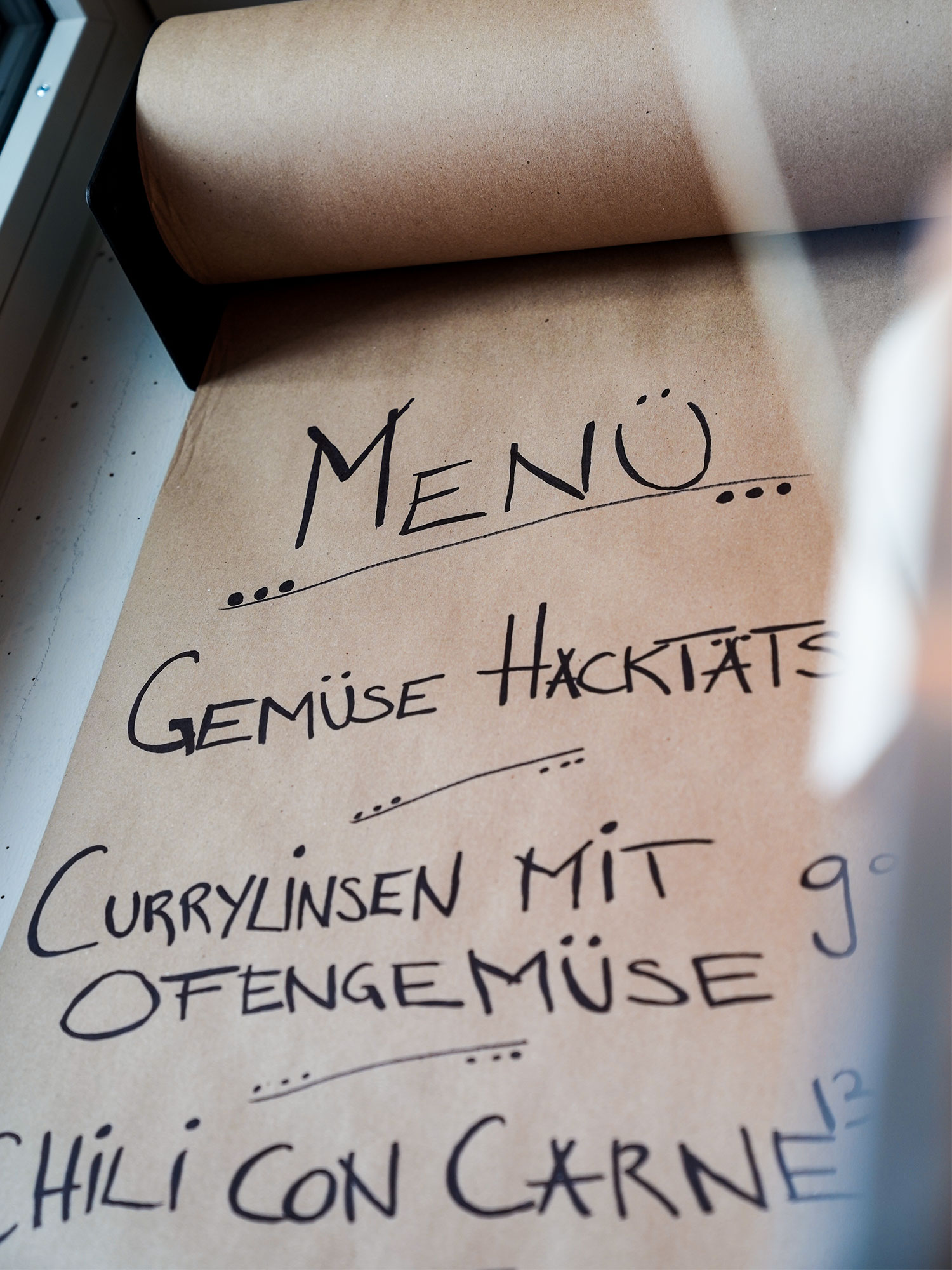 Täglich frische Take Away-Gerichte