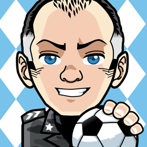 Avatar: Shows a team member in comic style