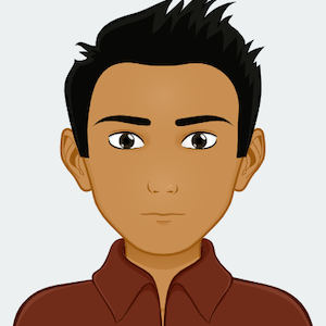 Avatar: Shows a team member in comic style