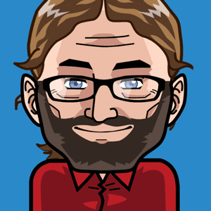 Avatar: Shows a team member in comic style