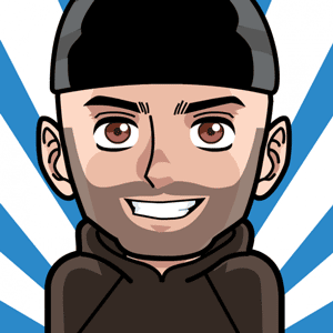 Avatar: Shows a team member in comic style