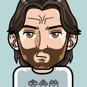 Avatar: Shows a team member in comic style