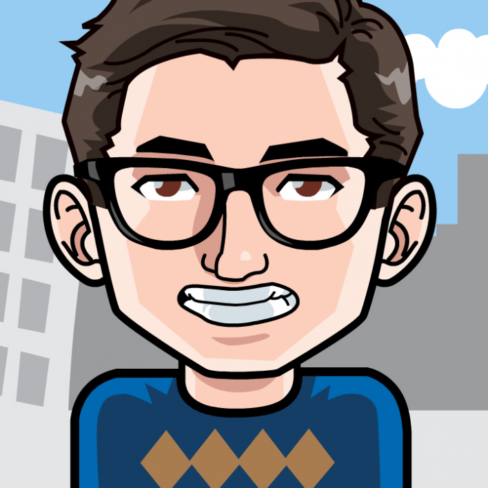 Avatar: Shows a team member in comic style
