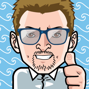 Avatar: Shows a team member in comic style