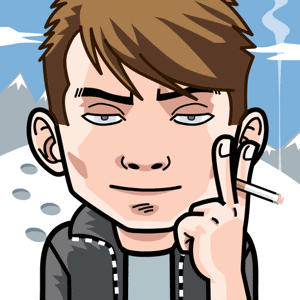 Avatar: Shows a team member in comic style