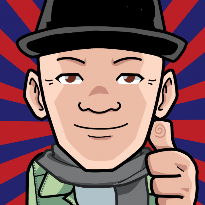 Avatar: Shows a team member in comic style