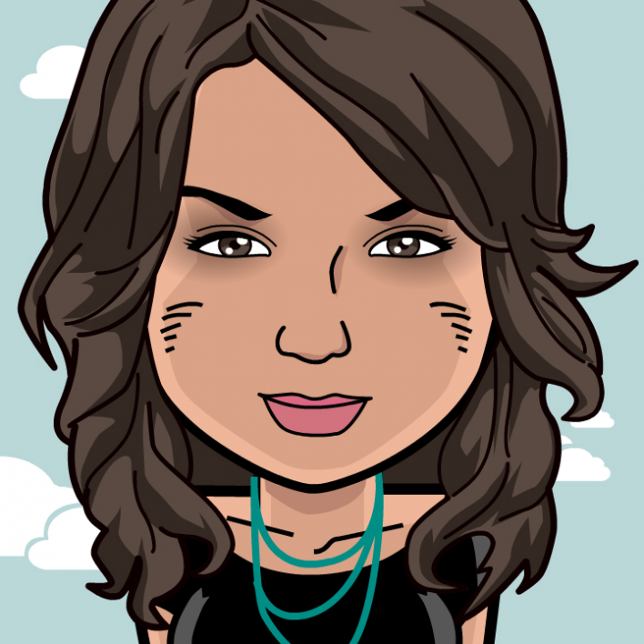 Avatar: Shows a team member in comic style